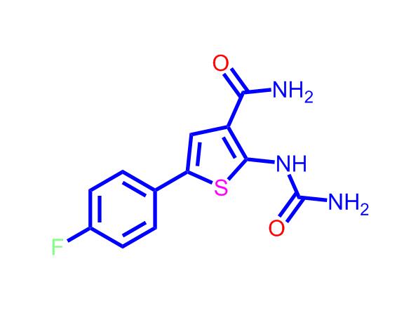 5-(4-氟苯基)-2-脲基噻吩-3-甲酰胺,TPCA-1;2-[(AMinocarbonyl)aMino]-5-(4-fluorophenyl)-3-thiophenecarboxaMide