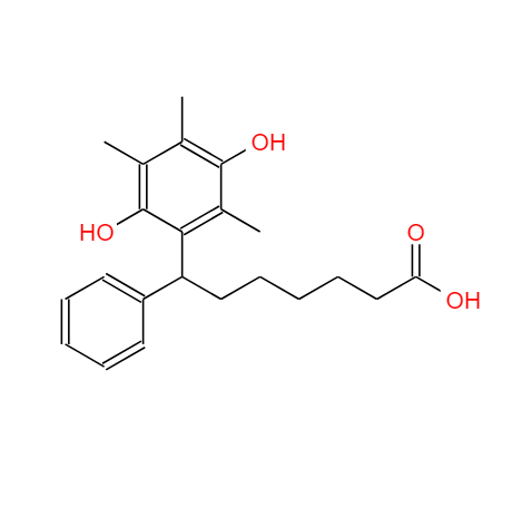 7-(2,5-二羟基-3,4,6-三甲基苯基)-7-苯基庚酸,7-(2,5-Dihydroxy-3,4,6-triMethylphenyl)-7-phenylheptanoic acid