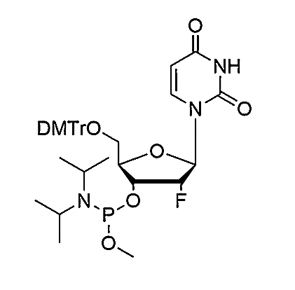 5'-O-DMTr-2'-F-dU-3'-Methoxy-phosphoramidite,5'-O-DMTr-2'-F-dU-3'-Methoxy-phosphoramidite