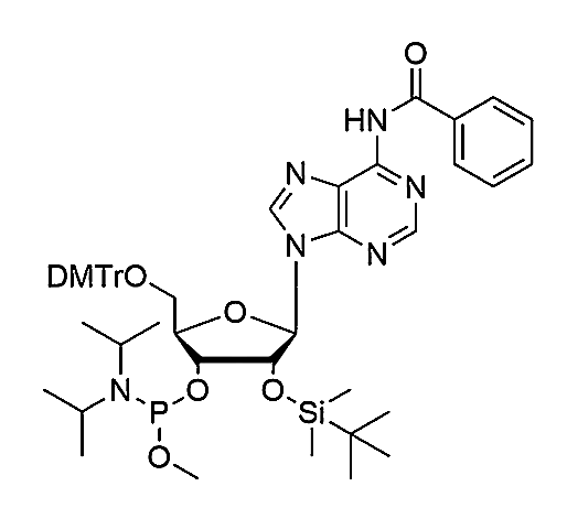 5'-O-DMTr-2'-O-TBDMS-A(Bz)-3'-Methoxy-phosphoramidite,5'-O-DMTr-2'-O-TBDMS-A(Bz)-3'-Methoxy-phosphoramidite