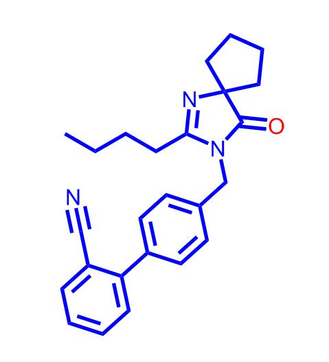 4'-[(2-丁基-4-氧-1,3-二氮杂螺环[4.4]壬-1-烯-3-基)甲基]联苯-2-甲腈,4'-[(2-Butyl-4-oxo-1,3-diazaspiro[4.4]non-1-en-3-yl)methyl]-(1,1'-biphenyl)-2-carbonitrile