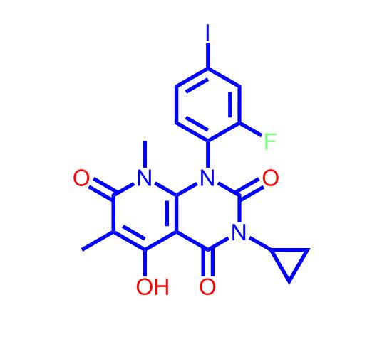3-环丙基-1-(2-氟-4-碘苯基)-5-羟基-6,8-二甲基-1H,8H-吡啶并[2,3-D]嘧啶-2,4,7-三酮,3-cyclopropyl-1-(2-fluoro-4-iodophenyl)-5-hydroxy-6,8-dimethylpyrido[2,3-d]pyrimidine-2,4,7(1H,3H,8H)-trione