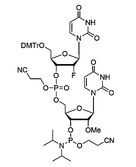 [5'-O-DMTr-2'-F-dU](pCyEt)[2'-OMe-U-3'-CE-Phosphoramidite],[5'-O-DMTr-2'-F-dU](pCyEt)[2'-OMe-U-3'-CE-Phosphoramidite]