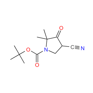 1-BOC-2,2-二甲基-4-氰基-3-吡咯烷酮,tert-butyl 4-cyano-2,2-dimethyl-3-oxopyrrolidine-1-carboxylate