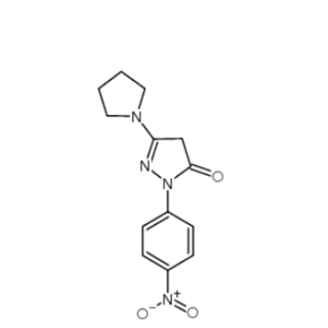 1-(对硝基苯基)-3-(1-吡咯烷基)-5-吡唑酮,1-(p-nitrophenyl)-3-(1-pyrrolidino)-5-pyrazolone