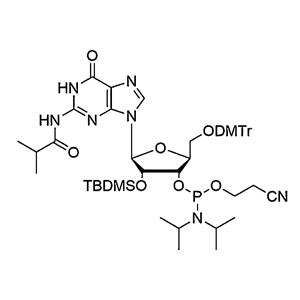 5'-O-DMTr-2'-O-TBDMS-L-G(iBu)-3'-CE-Phosphoramidite