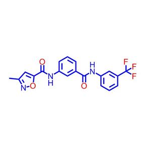 3-甲基-N-(3-((3-(三氟甲基)苯基)氨基甲酰基)苯基)异恶唑-5-甲酰胺924473-59-6