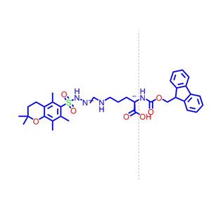 N-α-Fmoc-N-g-(2,2,5,7,8-五甲基-色烷-6-磺酰)-D-精氨酸157774-30-6
