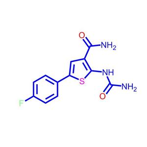5-(4-氟苯基)-2-脲基噻吩-3-甲酰胺,TPCA-1;2-[(AMinocarbonyl)aMino]-5-(4-fluorophenyl)-3-thiophenecarboxaMide