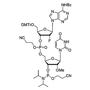 [5'-O-DMTr-2'-F-dA(Bz)](pCyEt)[2'-OMe-U-3'-CE-Phosphoramidite]