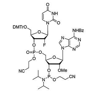 [5'-O-DMTr-2'-F-dU](pCyEt)[2'-OMe-A(Bz)-3'-CE-Phosphoramidite]