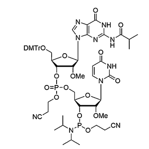 [5'-O-DMTr-2'-OMe-G(iBu)](pCyEt)[2'-O-Me-U-3'-CE-Phosphoramidite]