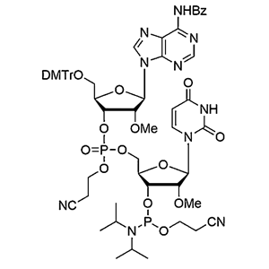 [5'-O-DMTr-2'-OMe-A(Bz)](pCyEt)[2'-O-Me-U-3'-CE-Phosphoramidite]
