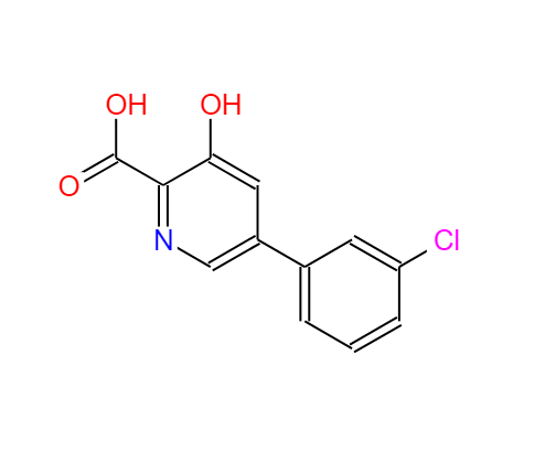 5-(3-氯苯基)-3-羟基吡啶甲酸,5-(3-Chlorophenyl)-3-hydroxypicolinic acid