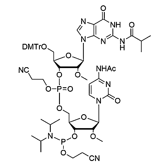 [5'-O-DMTr-2'-OMe-G(iBu)](pCyEt)[2'-OMe-C(Ac)-3'-CE-Phosphoramidite],[5'-O-DMTr-2'-OMe-G(iBu)](pCyEt)[2'-OMe-C(Ac)-3'-CE-Phosphoramidite]