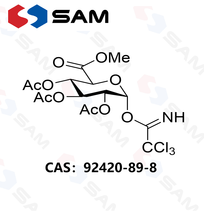 2,3,4-三-O-乙?；?α-D-葡萄糖醛酸甲酯 三氯乙酰亞胺酯,2,3,4-Tri-O-acetyl-α-D-glucuronic Acid Methyl Ester Trichloroacetimidate