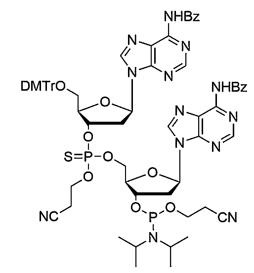 [5'-O-DMTr-2'-dA(Bz)](P-thio-pCyEt)[2'-dA(Bz)-3'-CE-Phosphoramidite],[5'-O-DMTr-2'-dA(Bz)](P-thio-pCyEt)[2'-dA(Bz)-3'-CE-Phosphoramidite]