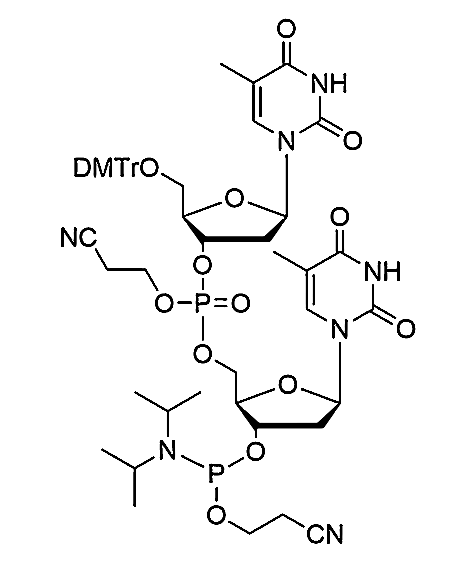 [5'-O-DMTr-5-Me-2'-dU](pCyEt)[5-Me-2'-dU-3'-CE-Phosphoramidite],[5'-O-DMTr-5-Me-2'-dU](pCyEt)[5-Me-2'-dU-3'-CE-Phosphoramidite]