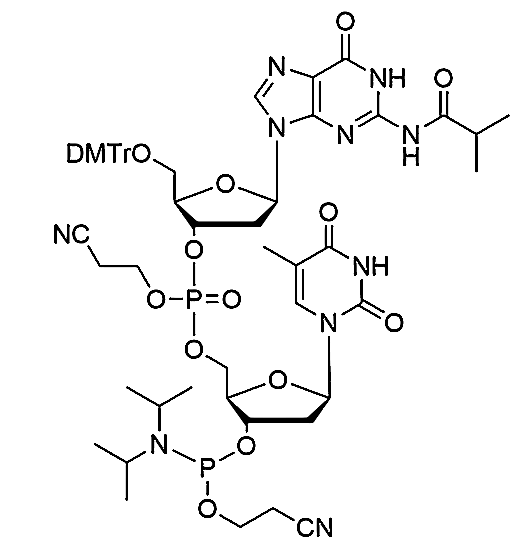 [5'-O-DMTr-2'-dG(iBu)](pCyEt)[5-Me-2'-dU-3'-CE-Phosphoramidite],[5'-O-DMTr-2'-dG(iBu)](pCyEt)[5-Me-2'-dU-3'-CE-Phosphoramidite]