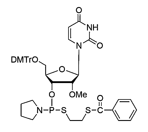 5'-DMT-2'-OMe-U-3'-PS-Phosphoramidite,5'-DMT-2'-OMe-U-3'-PS-Phosphoramidite