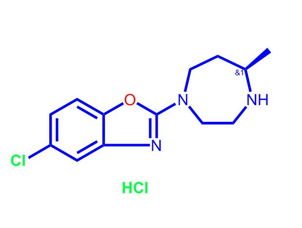 5-氯-2-((R)-5-甲基-[1,4]二氮杂环庚-1-基)苯并恶唑盐酸盐,5-Chloro-2-((R)-5-Methyl-[1,4]diazepan-1-yl)benzooxazole hydrochloride