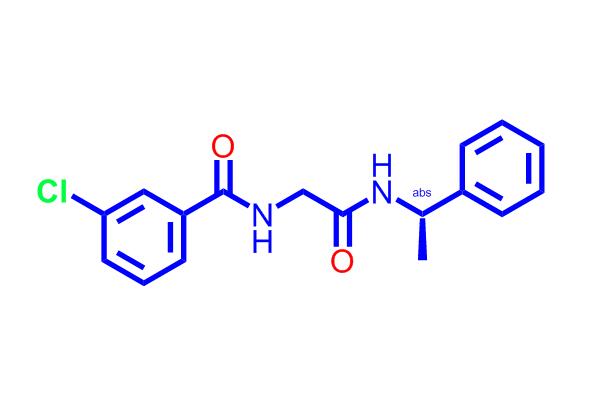 (S)-3-氯-N-(2-氧代-2-((1-苯基乙基)氨基)乙基)苯甲酰胺,(S)-3-Chloro-N-(2-oxo-2-((1-phenylethyl)amino)ethyl)benzamide