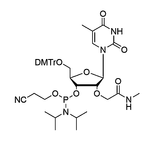 5'-DMT-2'-O-NMA-5-Me-U-3'-CE-Phosphoramidite,5'-DMT-2'-O-NMA-5-Me-U-3'-CE-Phosphoramidite