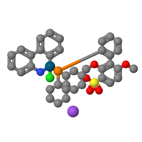 氯(2-二环己基膦基-2',6'-二甲氧基-3'-磺酸钠-1,1'-联苯基)(2'-氨基-1,1'-联苯-2-基)钯(II),Palladate(1-), [2′-(amino-κN)[1,1′-biphenyl]-2-yl-κC]chloro[2′-(dicyclohexylphosphino-κP)-2,6-dimethoxy[1,1′-biphenyl]-3-sulfonato]-, sodium (1:1)