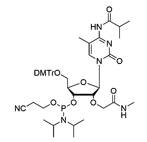 5'-DMT-2'-O-NMA-5-Me-C(iBu)-3'-CE-Phosphoramidite,5'-DMT-2'-O-NMA-5-Me-C(iBu)-3'-CE-Phosphoramidite