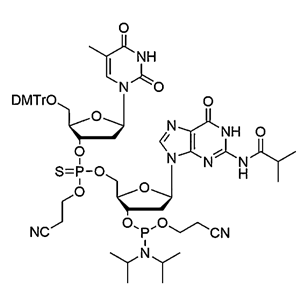 [5'-O-DMTr-2'-dT](P-thio-pCyEt)[2'-dG(iBu)-3'-CE-Phosphoramidite]