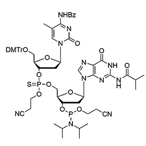 [5'-O-DMTr-5-Me-2'-dC(Bz)](P-thio-pCyEt)[2'-dG(iBu)-3'-CE-Phosphoramidite]