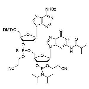 [5'-O-DMTr-2'-dA(Bz)](P-thio-pCyEt)[2'-dG(iBu)-3'-CE-Phosphoramidite]