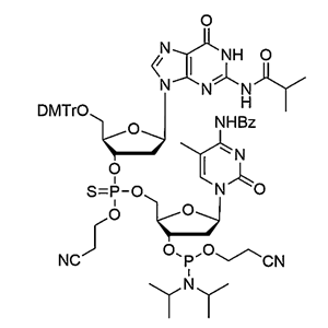 [5'-O-DMTr-2'-dG(iBu)](P-thio-pCyEt)[5-Me-2'-dC(Bz)-3'-CE-Phosphoramidite]