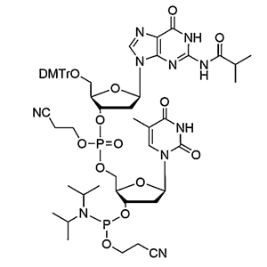 [5'-O-DMTr-2'-dG(iBu)](pCyEt)[5-Me-2'-dU-3'-CE-Phosphoramidite]