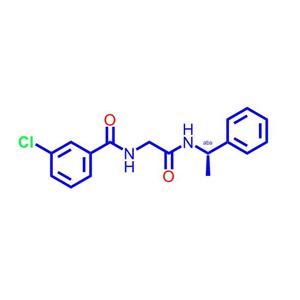 (S)-3-氯-N-(2-氧代-2-((1-苯基乙基)氨基)乙基)苯甲酰胺,(S)-3-Chloro-N-(2-oxo-2-((1-phenylethyl)amino)ethyl)benzamide