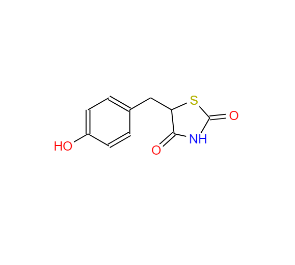 5-(4-羥基芐基)噻唑烷-2,4-二酮,5-(4-Hydroxybenzyl)-2,4-thiazolidinedione