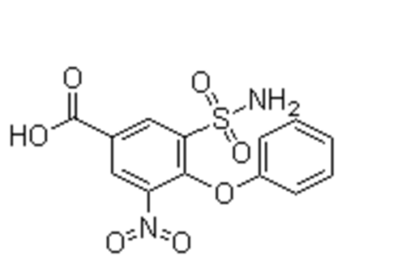 3-硝基-4-苯氧基-5-氨基磺酰基苯甲酸,3-Nitro-4-phenoxy-5-sulfamoylbenzoic acid