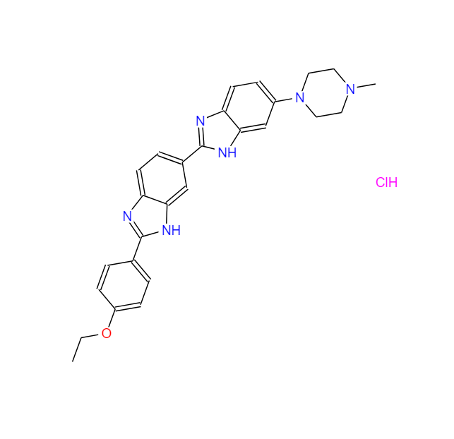 2'-(4-乙氧基苯基)-5-(4-甲基-1-哌嗪基)-2,5'-联-1H-苯并咪唑三盐酸盐,bisBenziMide H 33342 trihydrochloride