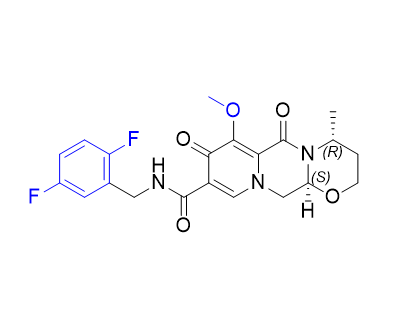 多替拉韦杂质13,(4R,12aS)-N-(2,5-difluorobenzyl)-7-methoxy-4-methyl-6,8-dioxo-3,4,6,8,12,12a-hexahydro-2H-pyrido[1',2':4,5]pyrazino[2,1-b][1,3]oxazine-9-carboxamide