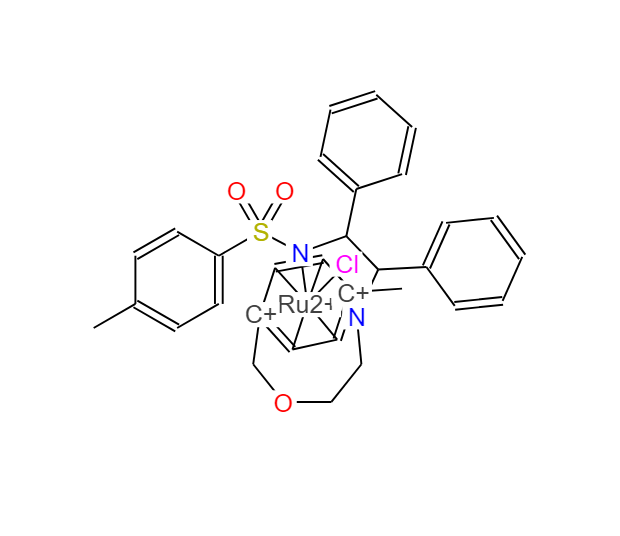 N-[(1R,2R)-1,2-二苯基-2-(2-(4-甲基苄氧基)乙基氨基)乙基]-4-甲基苯磺酰胺(氯)钌(II),N-[(1R,2R)-1,2-Diphenyl-2-(2-(4-Methylbenzyloxy)ethylaMino)-ethyl]-4-Methylbenzene sulfonaMide(chloro)rutheniuM(II) (R,R)-Ts-DENEB