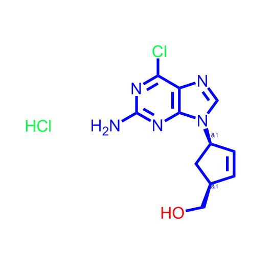 (1S–4R)-4-(2-氨基-6-氯-9H-嘌呤-9-基)-2-环戊烯-1-甲醇盐酸盐,((1S,4R)-4-(2-Amino-6-chloro-9H-purin-9-yl)cyclopent-2-en-1-yl)methanolhydrochloride