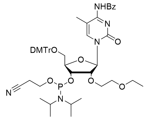 2'-O-EOE-5-Me-rC(Bz) 亚磷酰胺单体,2'-O-EOE-5-Me-rC(Bz) Phosphoramidite