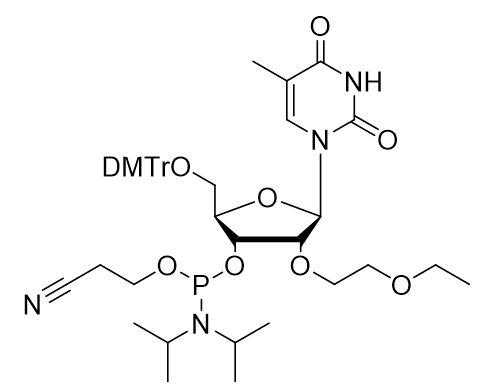 2'-O-EOE-5-Me-rU 亚磷酰胺单体,2'-O-EOE-5-Me-rU Phosphoramidite