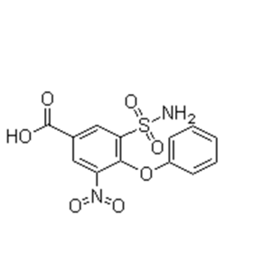 3-硝基-4-苯氧基-5-氨基磺酰基苯甲酸,3-Nitro-4-phenoxy-5-sulfamoylbenzoic acid