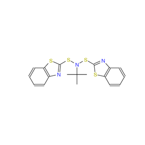 N-叔丁基-双(2-苯并噻唑)次磺酰亚胺,N-Benzothiazol-2-ylsulfanyl-N-tert-butyl-benzothiazole-2-sulfenamide