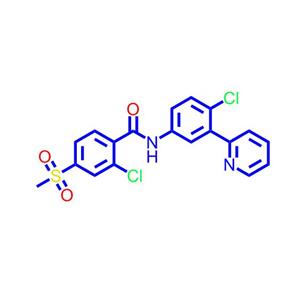 2-氯-N-[4-氯-3-(2-吡啶基)苯基]-4-(甲磺酰基)苯甲酰胺,2-chloro-N-[4-chloro-3-(pyridin-2-yl)phenyl]-4-(methylsulfonyl)benzamide