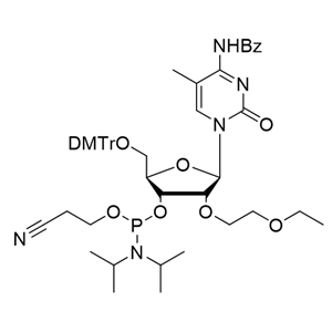 2'-O-EOE-5-Me-rC(Bz) 亚磷酰胺单体