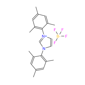 1,3-双(2,4,6-三甲基苯基)咪唑四氟硼酸盐,1,3-Bis(2,4,6-trimethylphenyl)imidazolium tetrafluoroborate