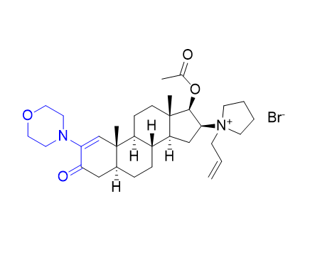 罗库溴铵杂质08,1-[17β-acetoxy-2-(morpholin-4-yl)-3-oxo-5α-androst-1- en-16β-yl]-1-(prop-2-enyl)pyrrolidinium bromide
