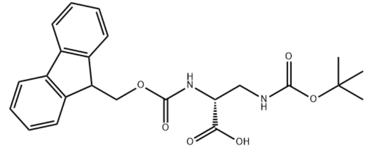 N2-芴甲氧羰基-N3-叔丁氧羰基-D-2,3-二氨基丙酸,FMOC-D-DAP(BOC)-OH